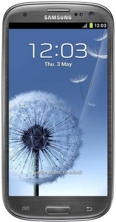 Смартфон Samsung Galaxy S3 GT-I9300 16Gb Titanium grey - Великие Луки